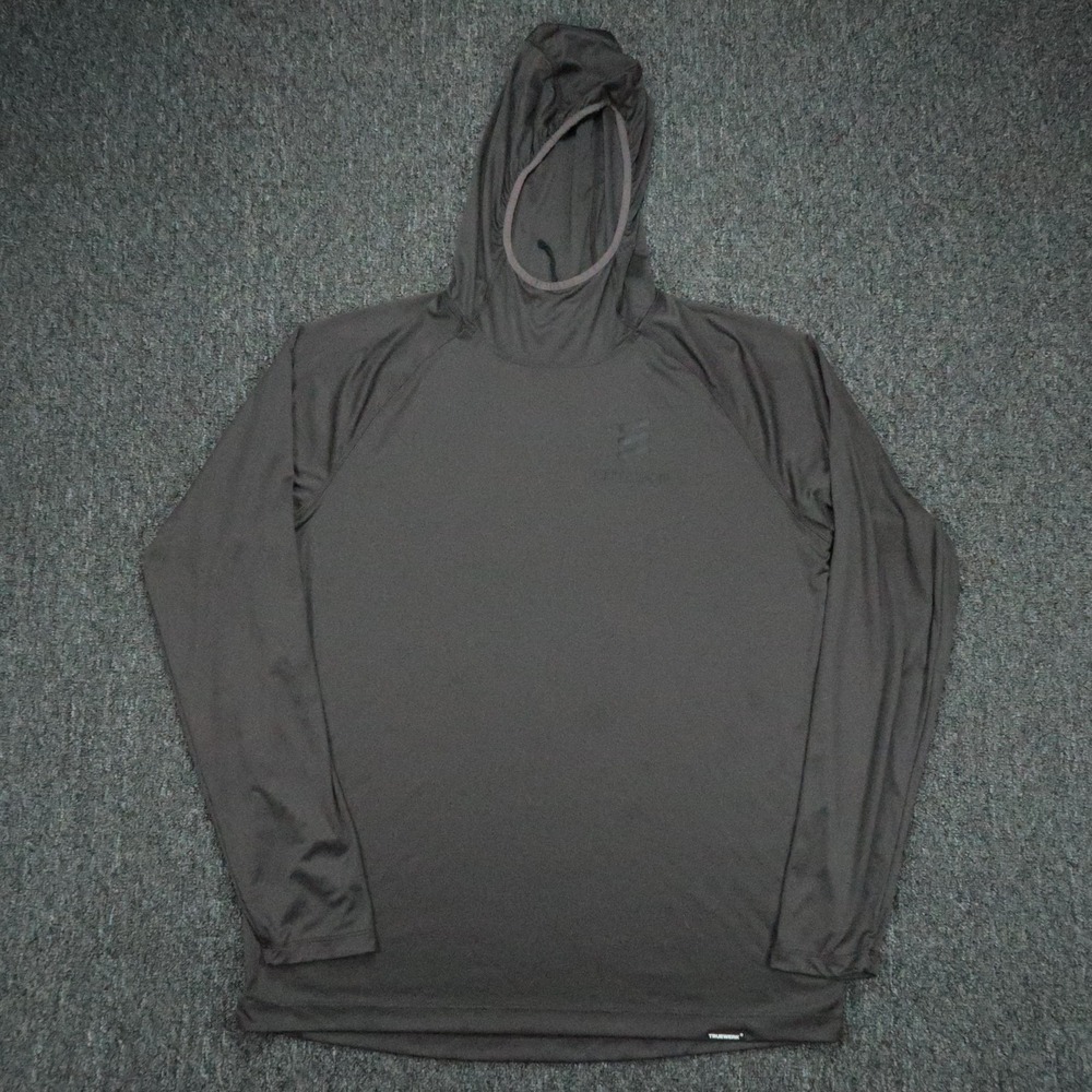 Truewerk Hoodie Mens Large Gray B1 Sun Long Sleeve Hooded Performance